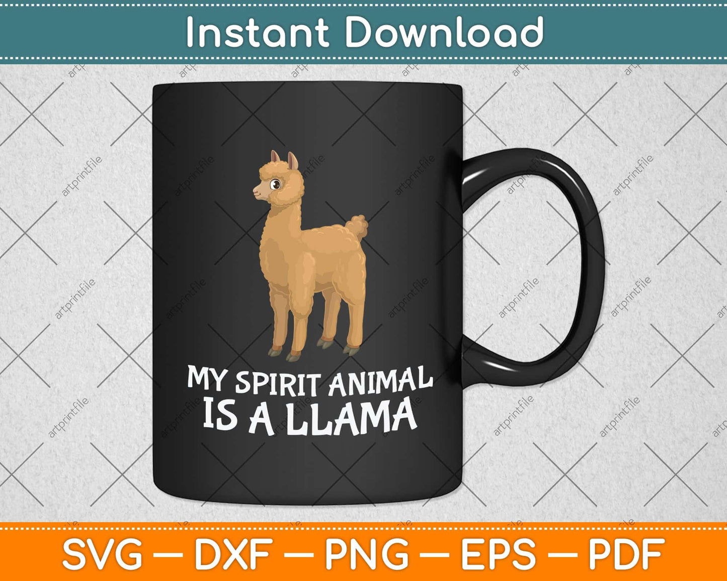 LLamas Are My Spirit Animals Alpaca Llama Svg Png Dxf Digital Cutting File