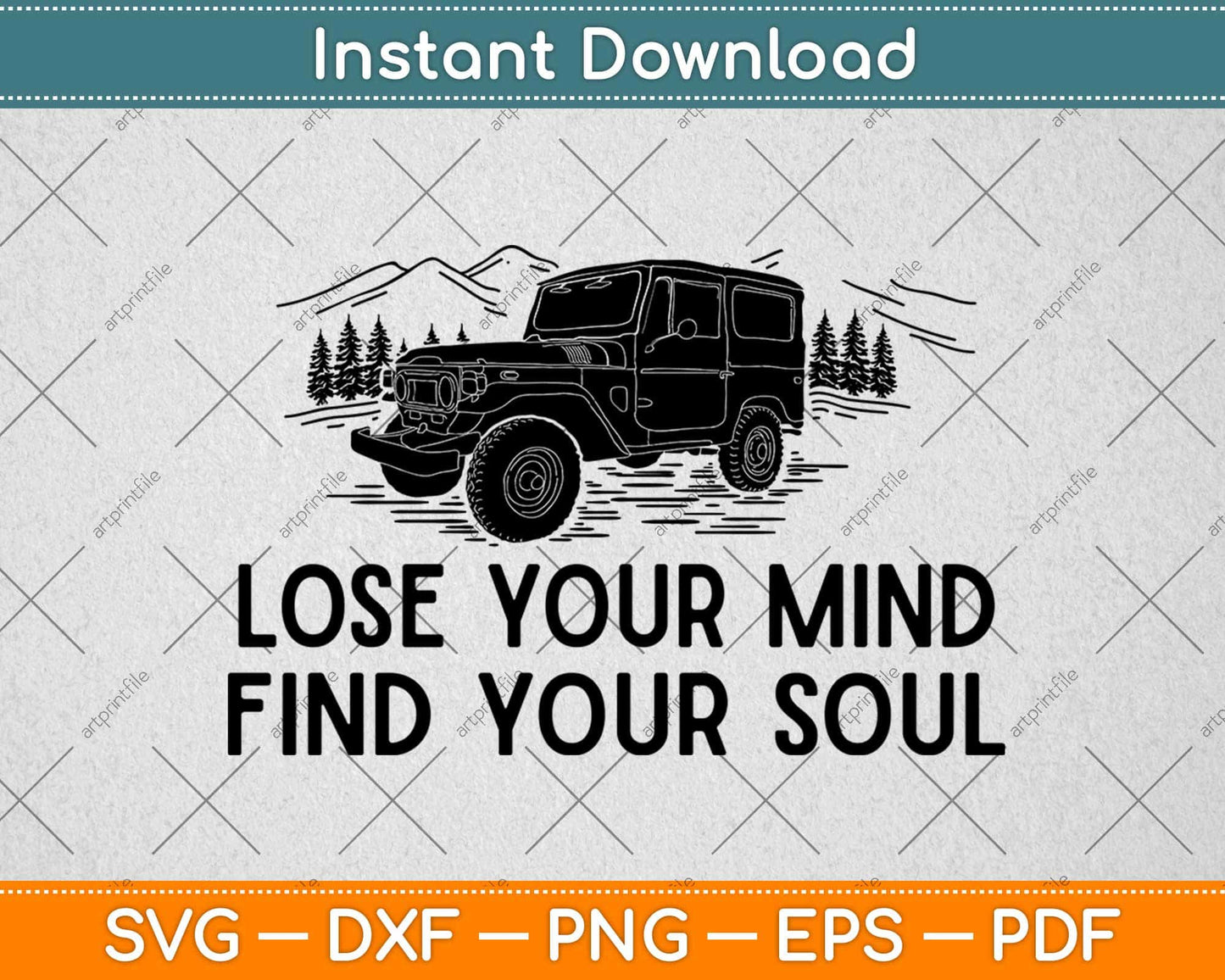 Lose Your Mind Find Your Soul Funny Hiking Svg Design Cricut Printable Cutting Files