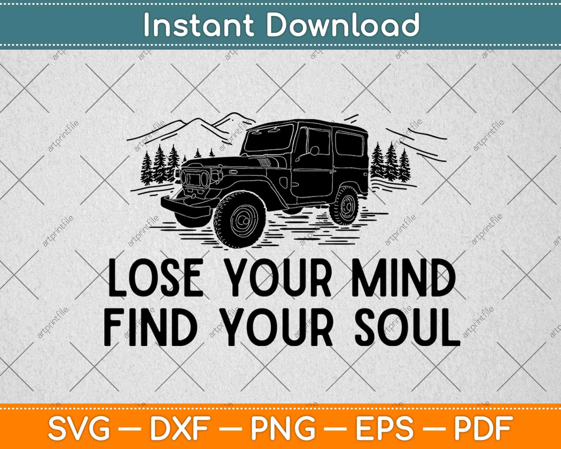 Lose Your Mind Find Your Soul Funny Hiking Svg Design Cricut Printable Cutting Files