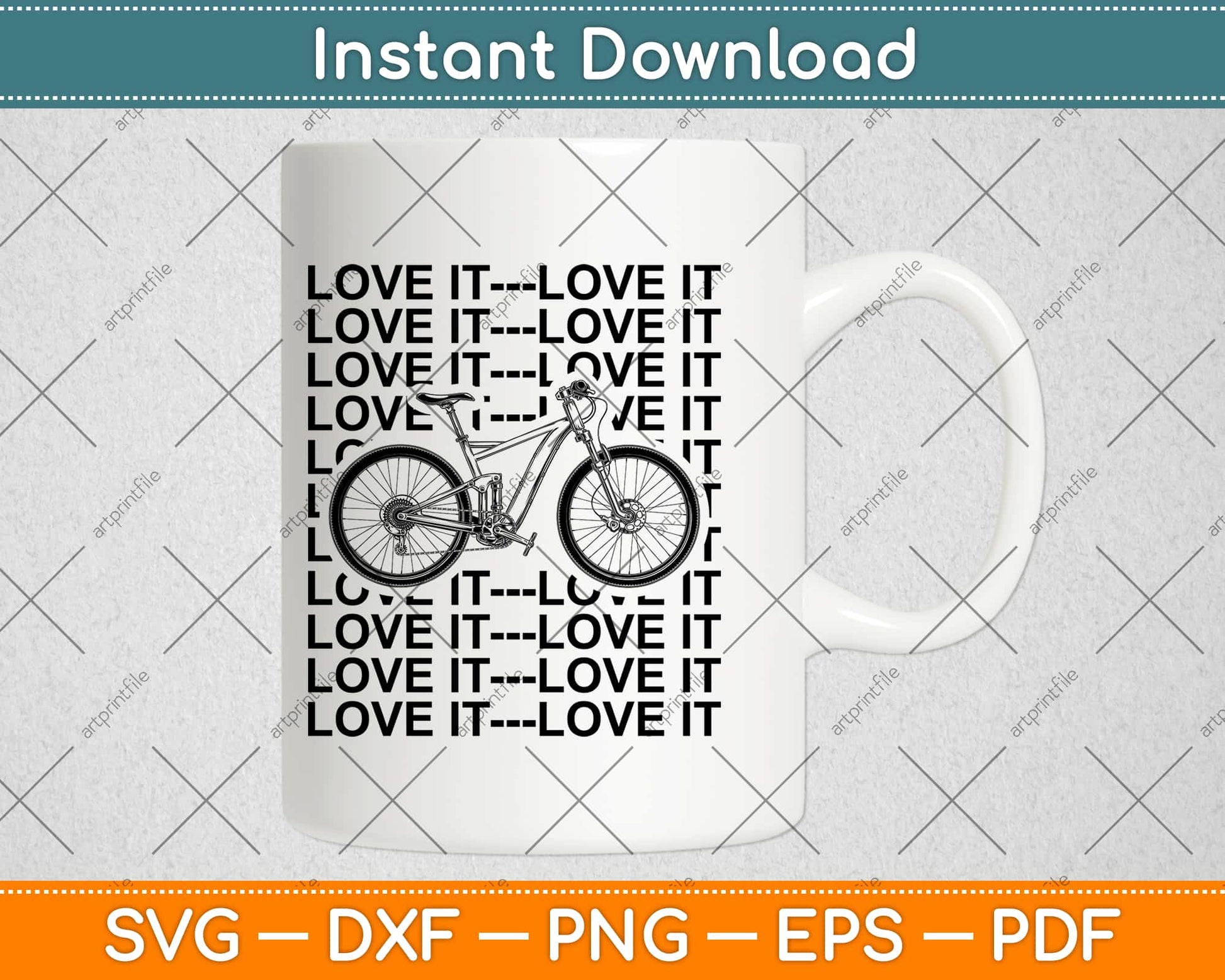 Love Cycling Tee Bicycle Lover Svg Design Cricut Printable Cutting Files