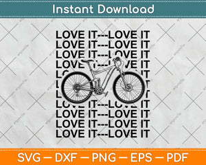 Love Cycling Tee Bicycle Lover Svg Design Cricut Printable Cutting Files