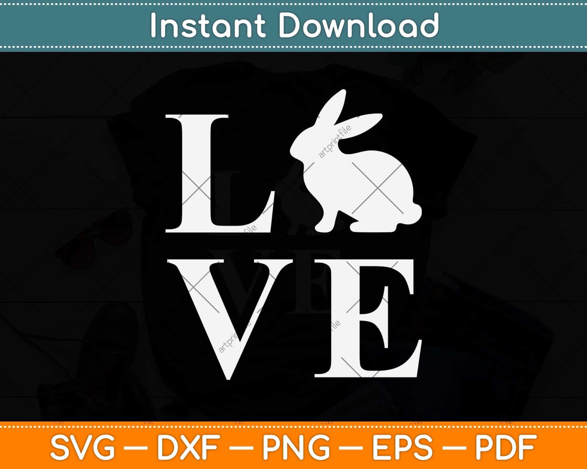Love Easter Svg Png Dxf Digital Cutting File