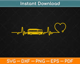 Love Heartbeat School Bus Driver Svg Design Cricut Printable Cutting Files