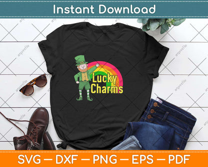 Lucky Charms Vintage Lucky The Leprechaun Svg Design Cricut Printable Cutting Files