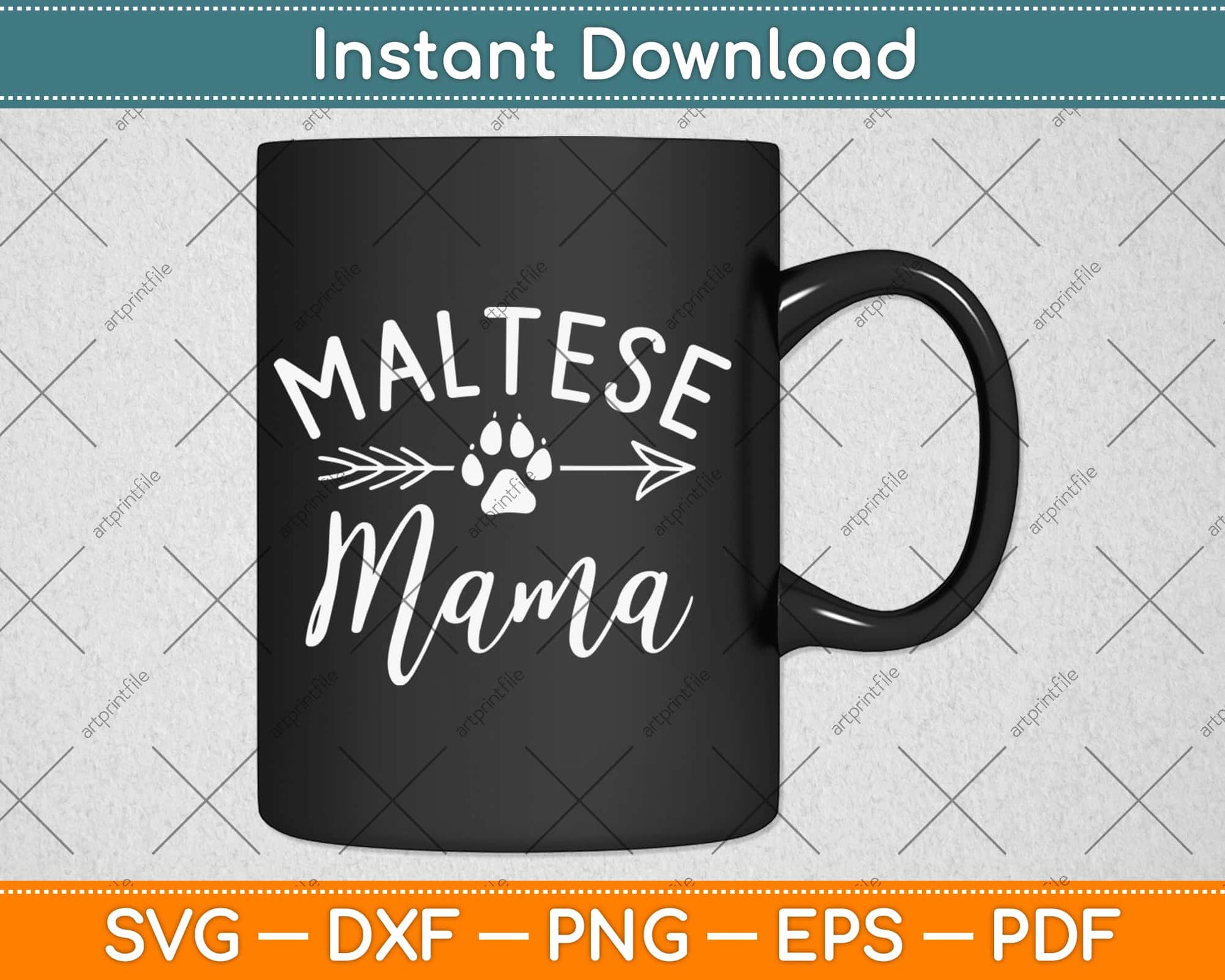 Maltese Mama Maltese Lover Owner Gifts Dog Mom Svg Design Cricut Cutting Files