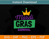 Mardi Gras Carnival Gift Svg Design Cricut Printable Cutting File