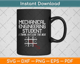 Mechanical Engineer College Student Illustration Svg Design Cricut Cutting Files