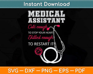 Medical Assistant Cute Nurse Stop Heart Svg Png Dxf Digital Cutting File