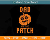 Mens Dad Of The Patch Pumpkin Halloween Thanksgiving Svg Design