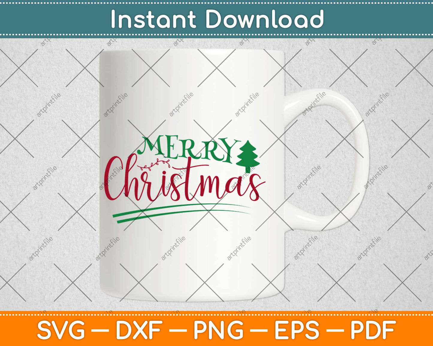 Merry Christmas Svg Design Cricut Printable Cutting Files