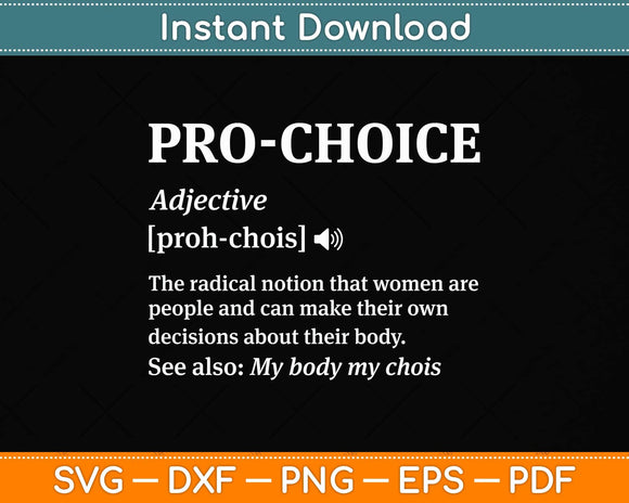 Mind Your Own Uterus Pro Choice Her Body Her Choice Svg Png Dxf Digital Cutting File