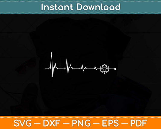 Minimalist D20 Dice Nerdy Dice Set Svg Png Dxf Digital Cutting File