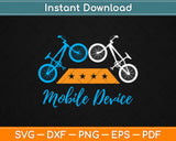 Mobile Device Bicycle Retro Bike Funny Svg Design Cricut Printable Cutting Files