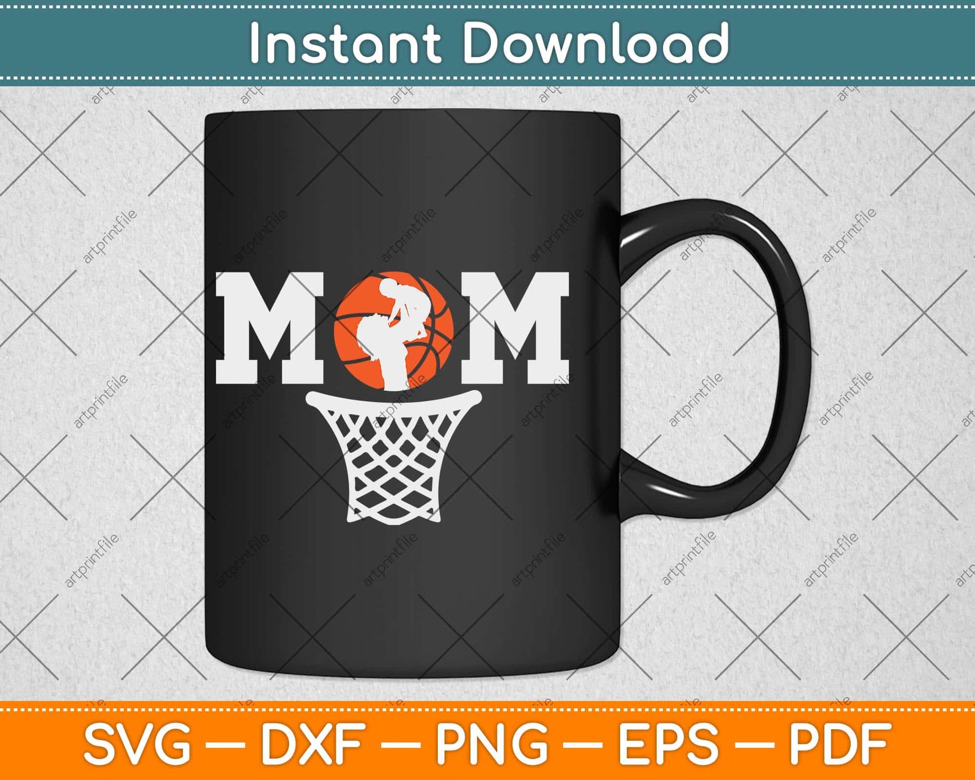 Mom Basketball Mothers Day Svg Design Cricut Printable Cutting File