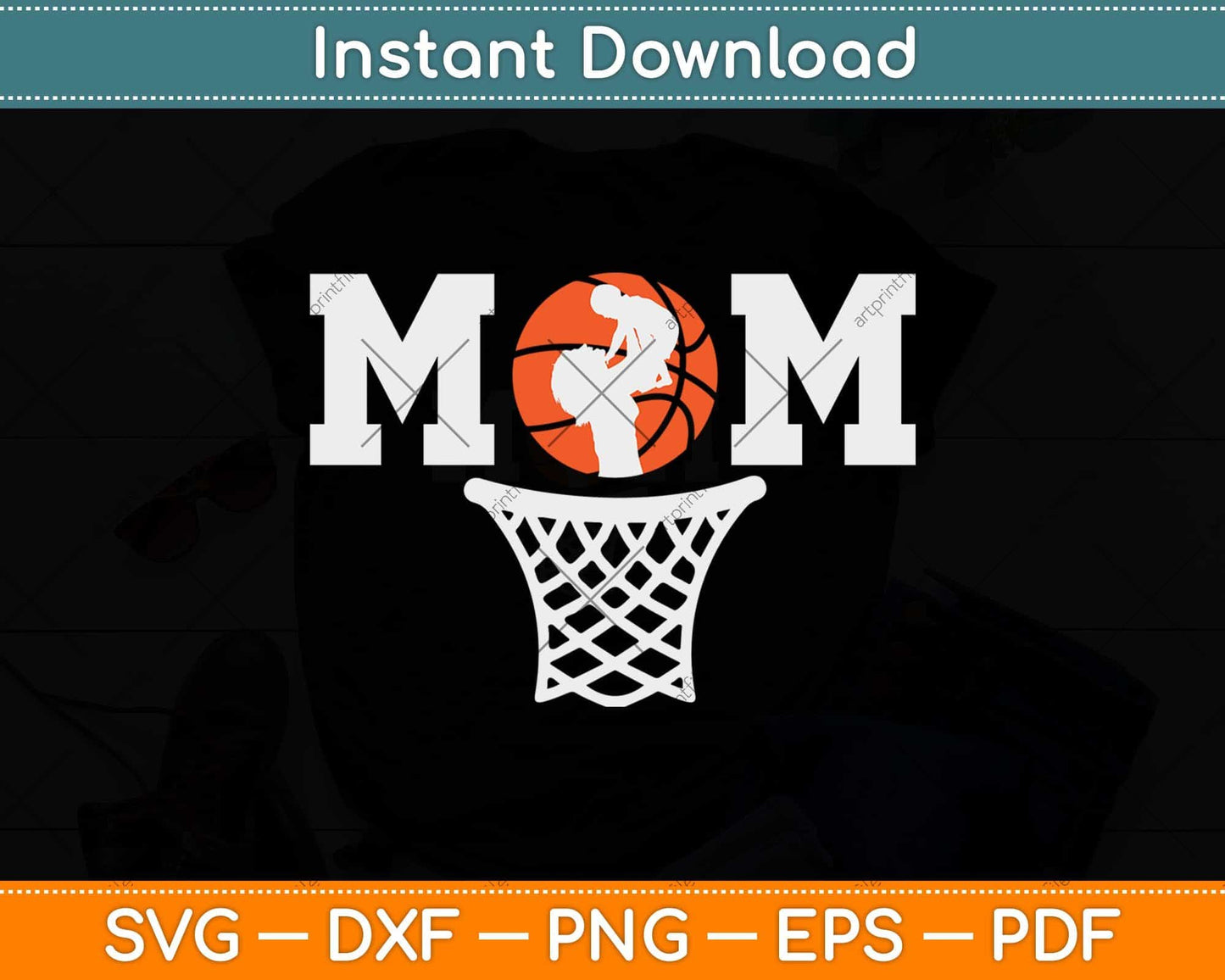 Mom Basketball Mothers Day Svg Design Cricut Printable Cutting File