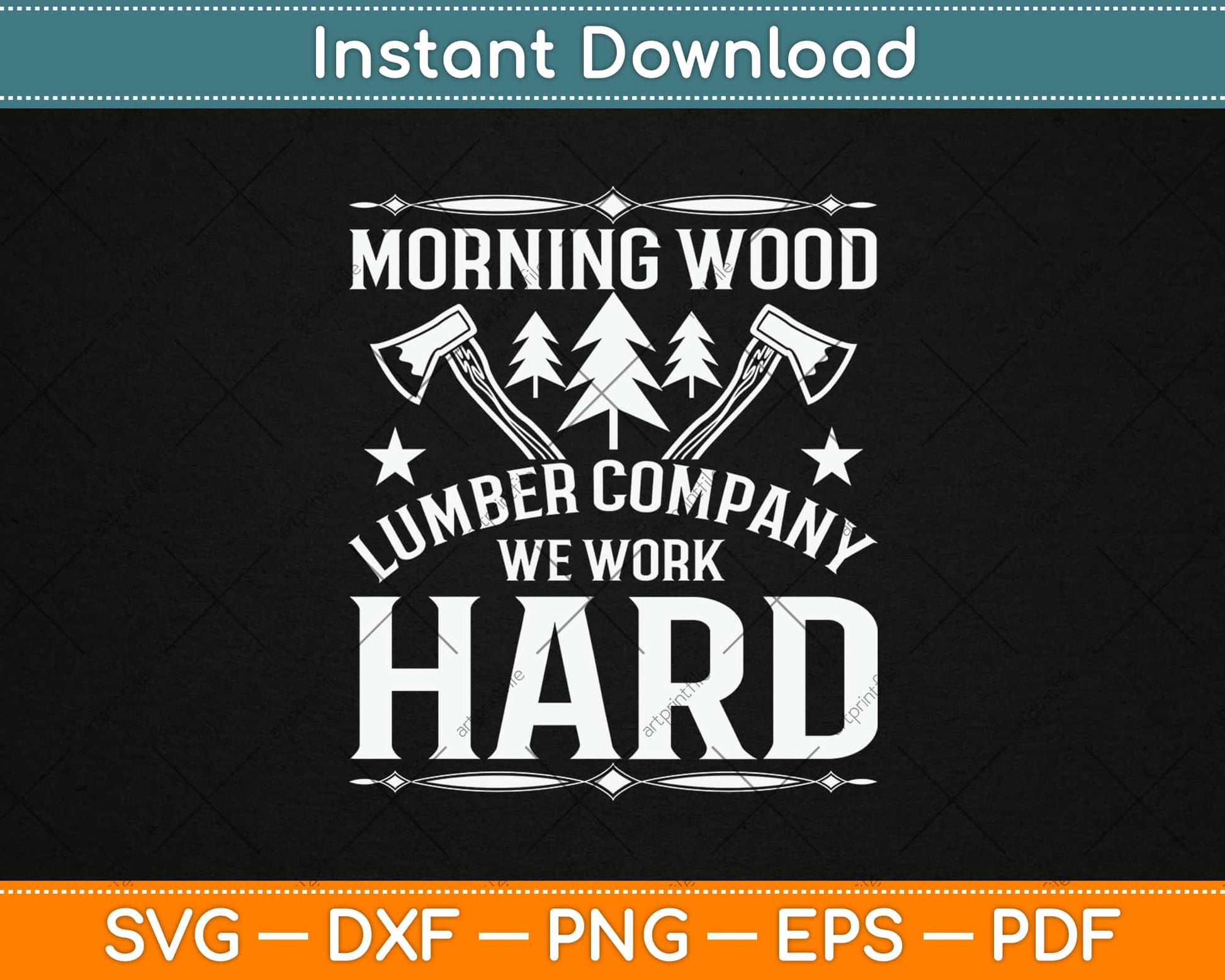 Morning Wood Lumber Company Funny Camping Carpenter Svg Design Cutting Files