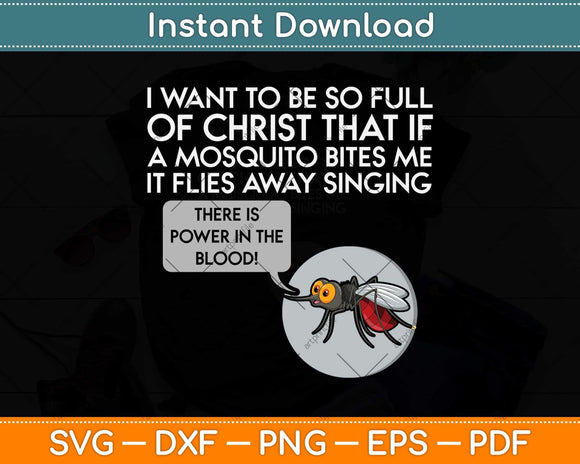 Mosquito Joke - Funny Christian Bible and Jesus Svg Png Dxf Digital Cutting File