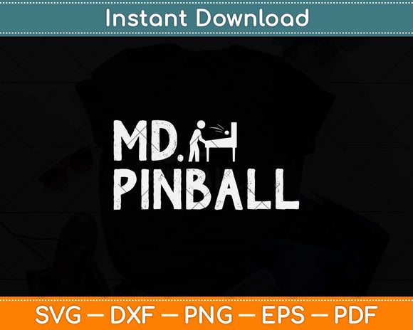 Mr. Pinball Funny Pinball Machine Svg Png Dxf Digital Cutting File