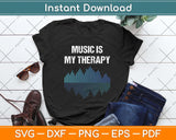 Music Is My Therapy Equalizer DJ Svg Png Dxf Digital Cutting File