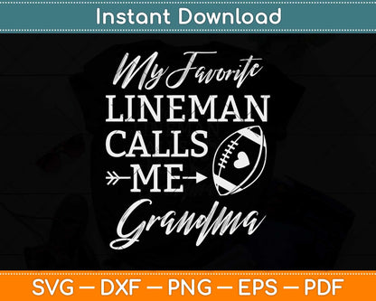 My Favorite Lineman Calls Me Grandpa Svg Png Dxf Digital Cutting File