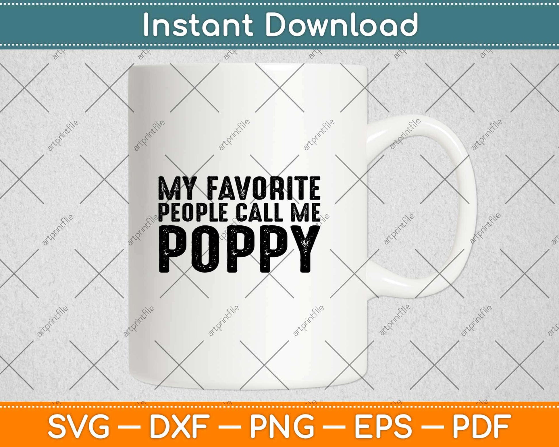 My Favorite People Call Me Poppy Father's Day Svg Design