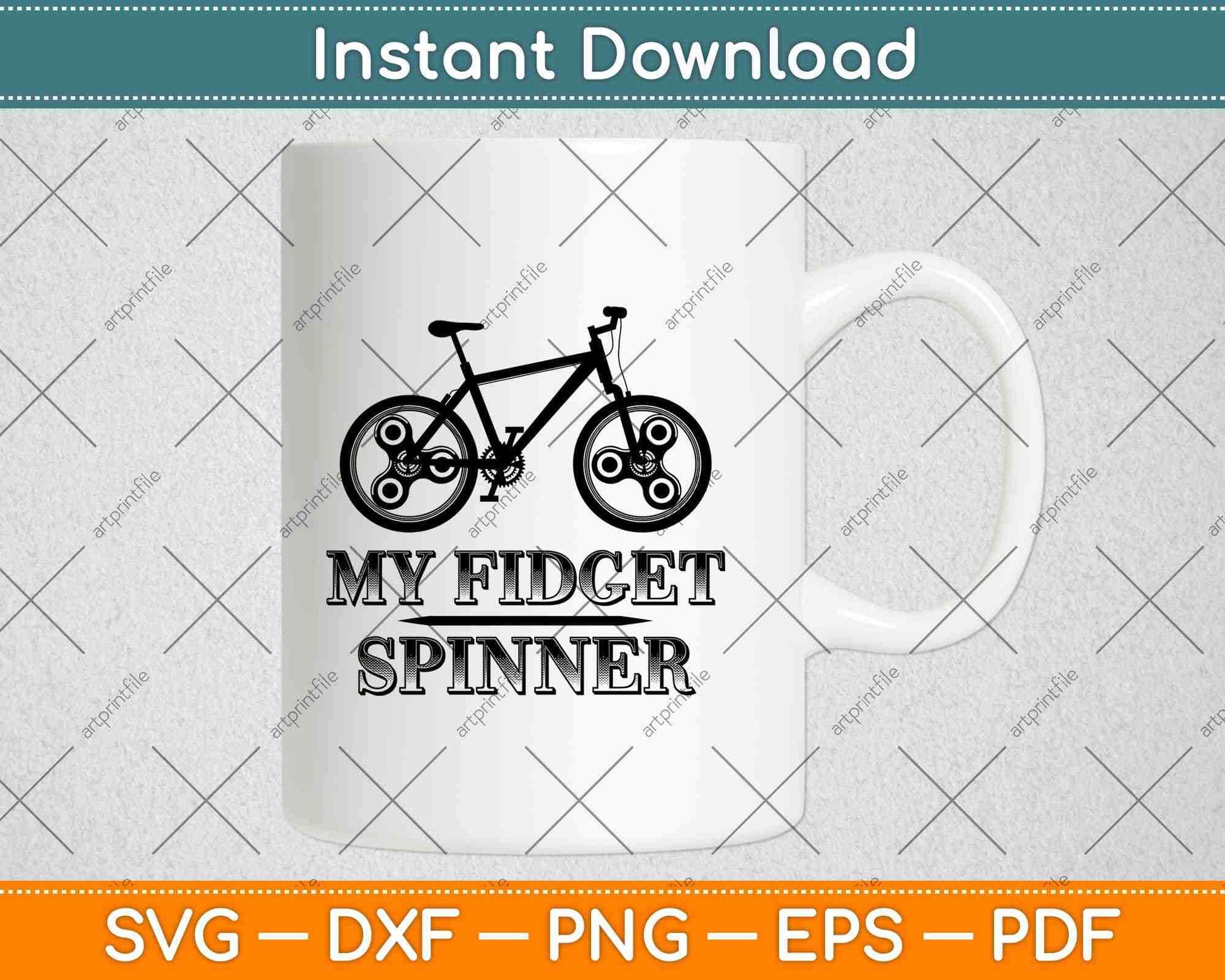 My Fidget Spinner Cycling Svg Design Cricut Printable Cutting Files