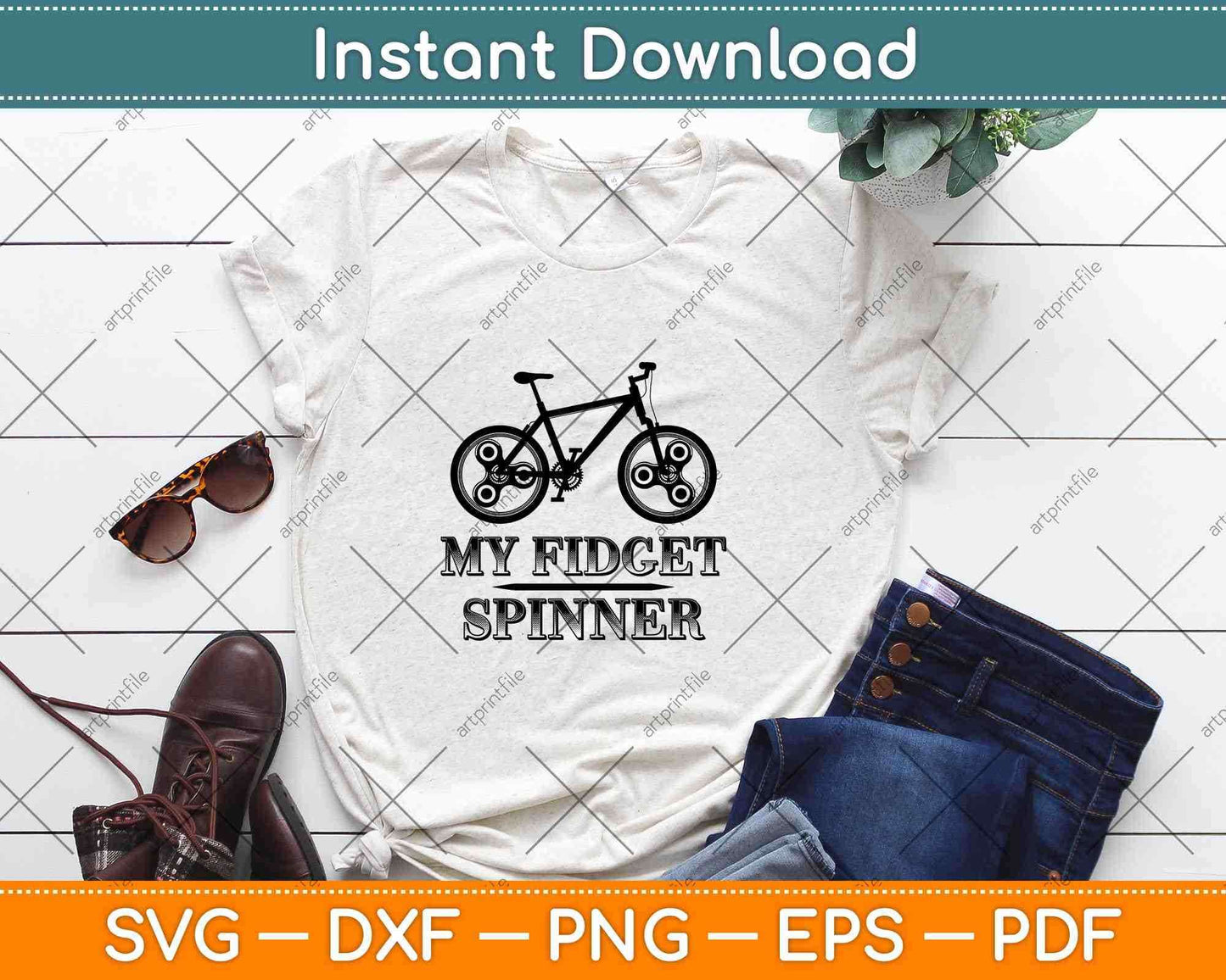 My Fidget Spinner Cycling Svg Design Cricut Printable Cutting Files