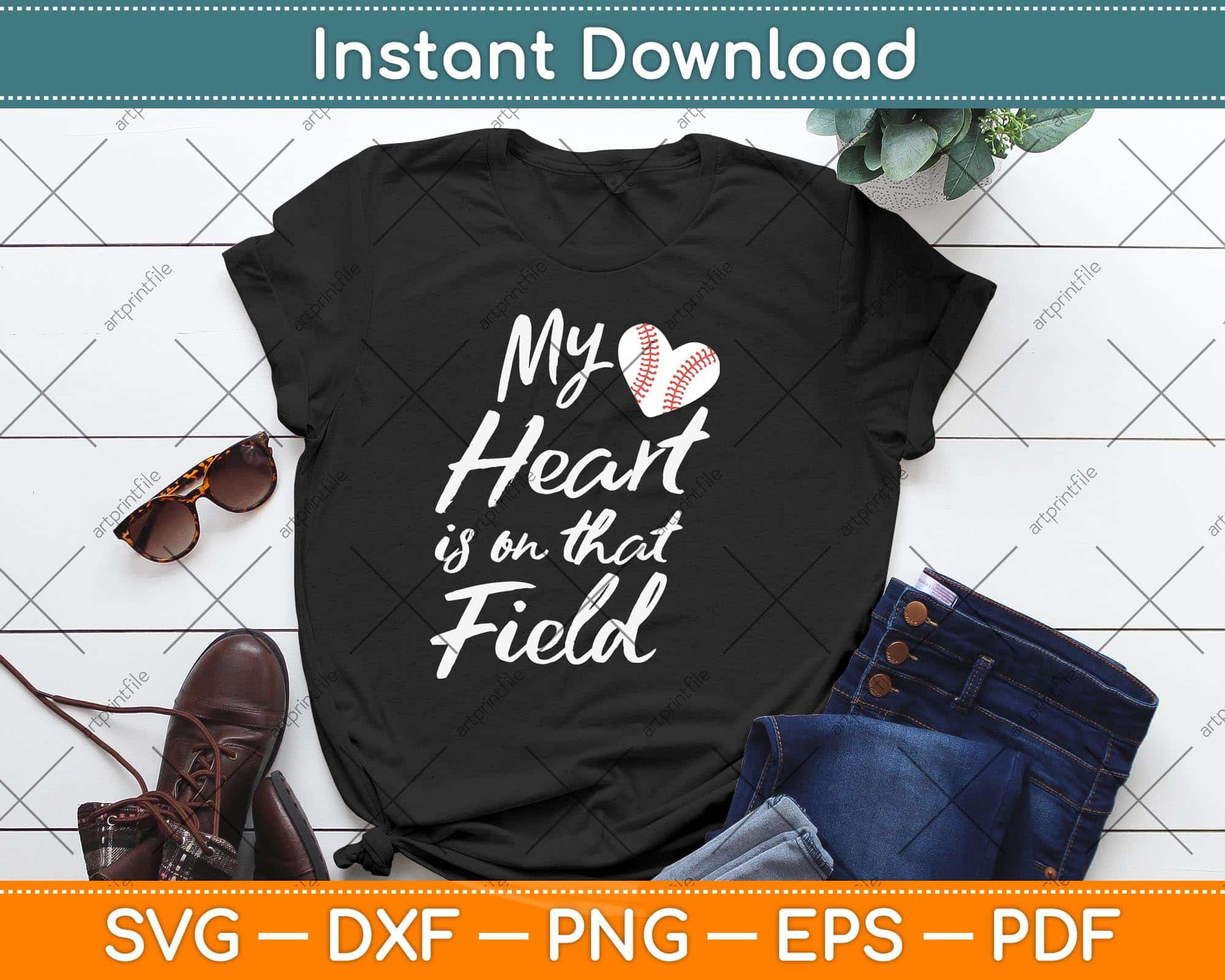 Baseball SVG Baseball Heart SVG Baseball Shirt SVG Digital 