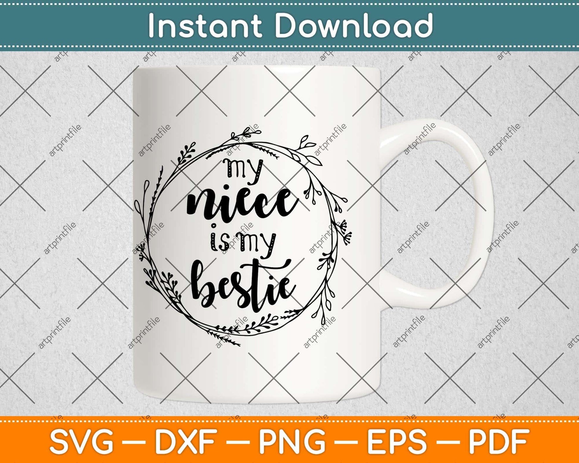 My Niece is My Bestie Svg Png Dxf Digital Cutting File