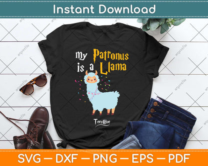 My Patronus Is a Llama Svg Png Dxf Digital Cutting File