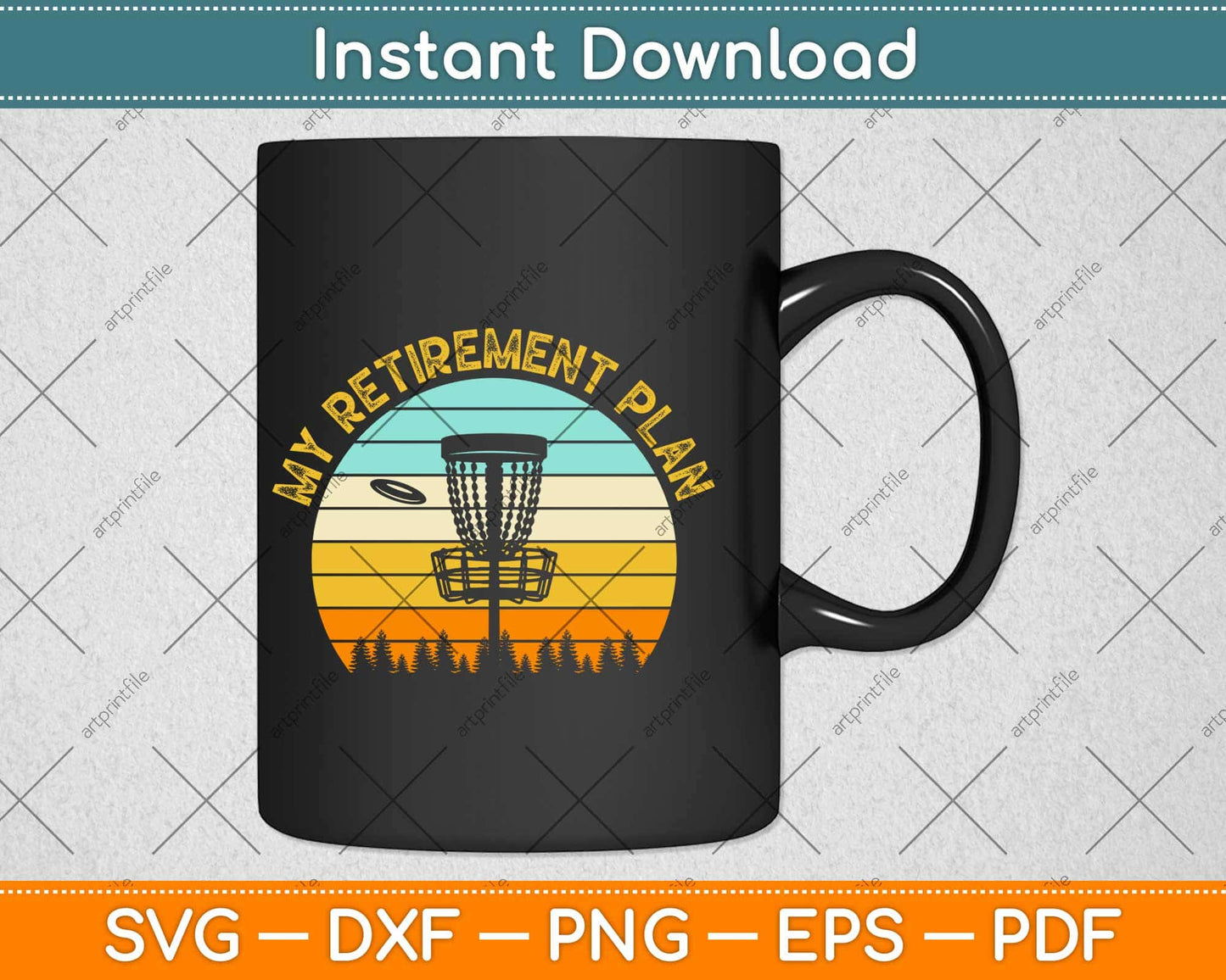 My Retirement Plan Funny Disc Golf Gag Senior Svg Design