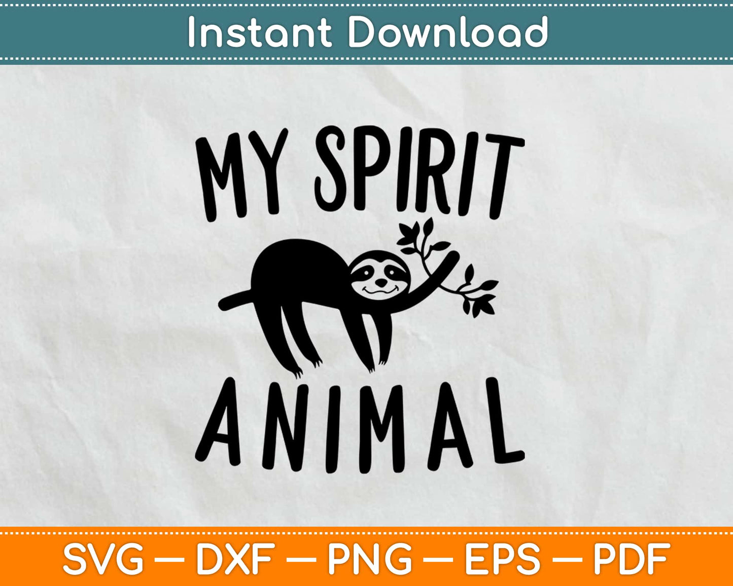 My Spirit Animal Svg Design Cricut Printable Cutting Files