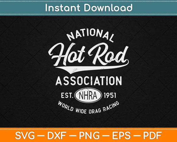 National Hot Rod Association Worldwide Drag Racing Svg Design