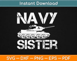 Navy Sister Svg Design Cricut Printable Cutting Files
