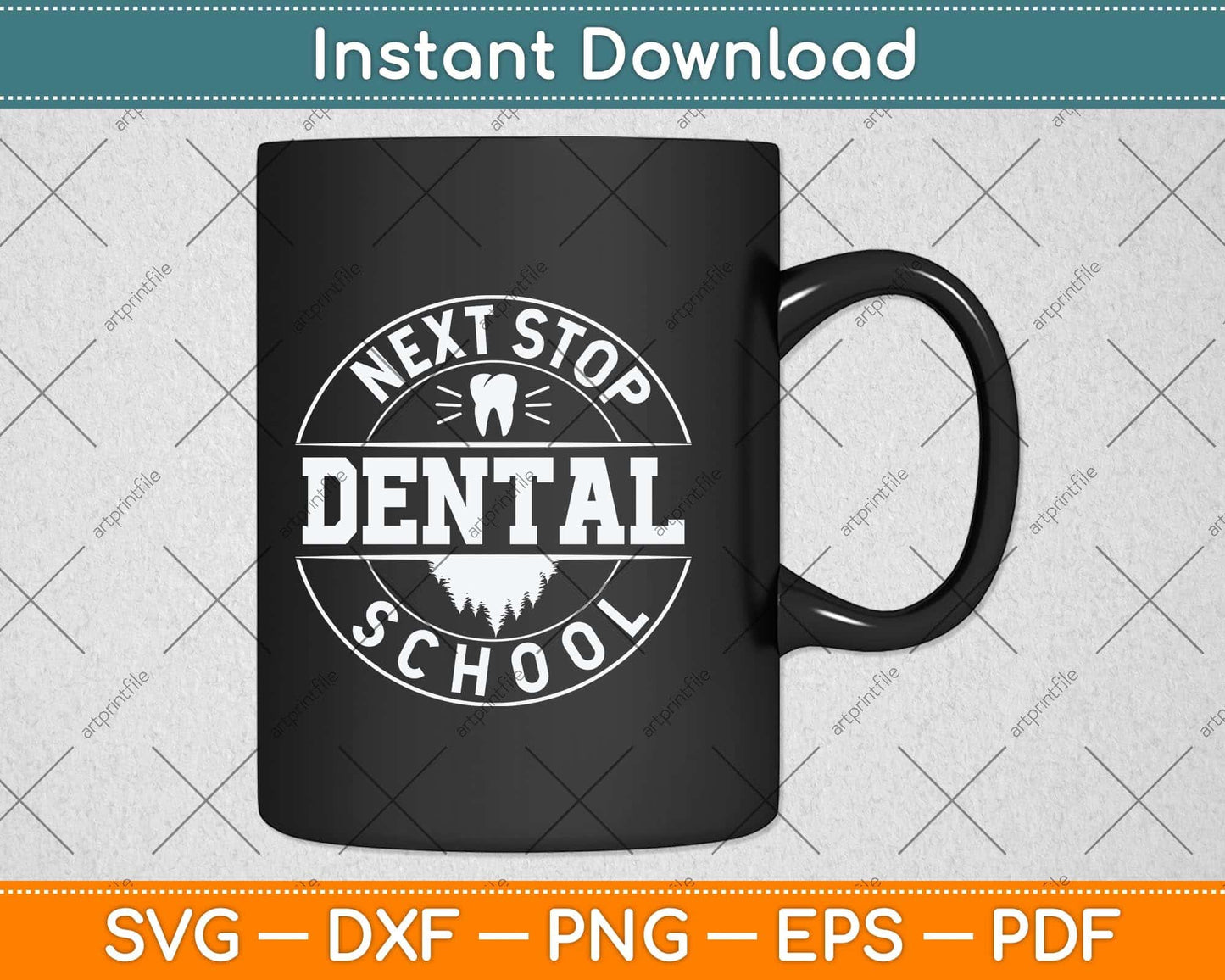 Next Stop Dental School Future Dentist Svg Png Dxf Digital Cutting File