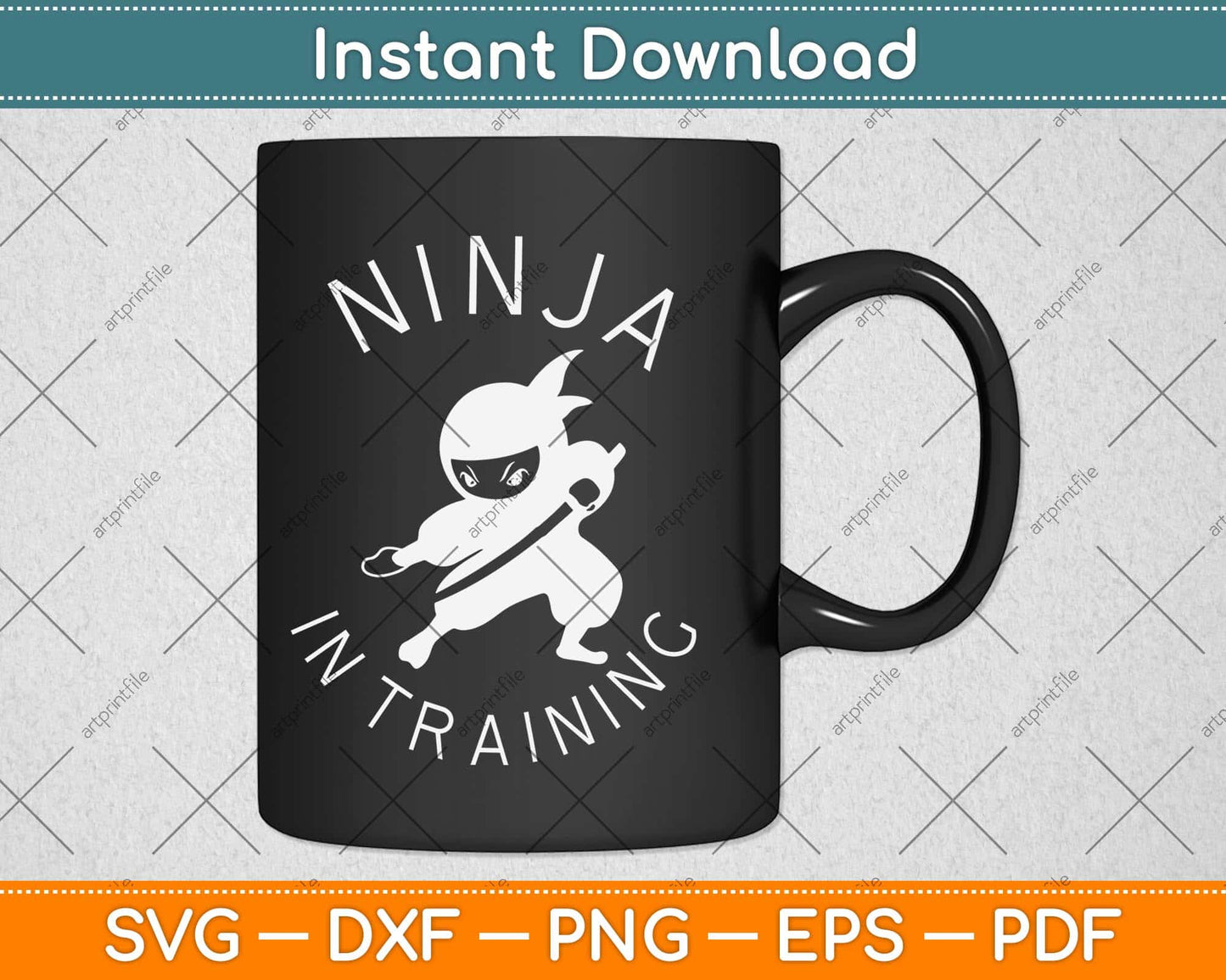 Ninja in Training Svg Design Cricut Printable Cutting Files