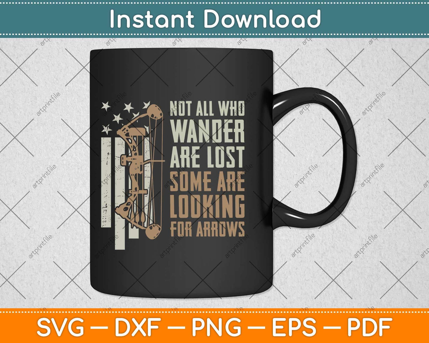 Not All Are Lost Some Looking For Arrows - Bow Funny Archery Svg Png Dxf Cutting File