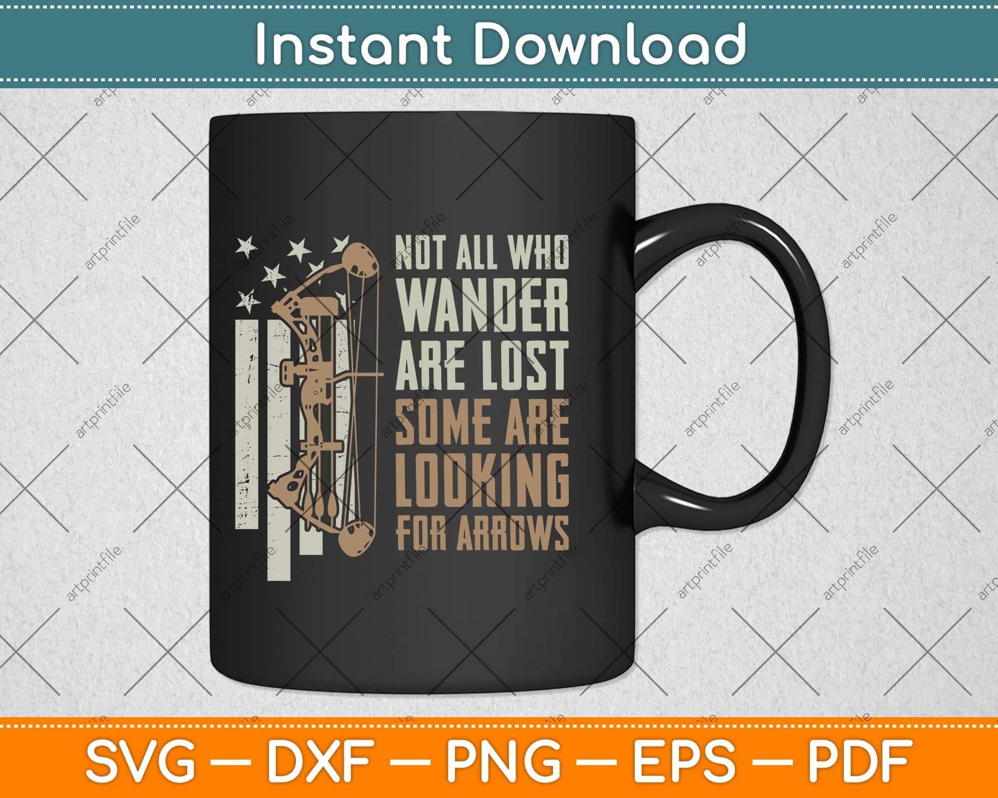 Not All Are Lost Some Looking For Arrows - Bow Funny Archery Svg Png Dxf Cutting File