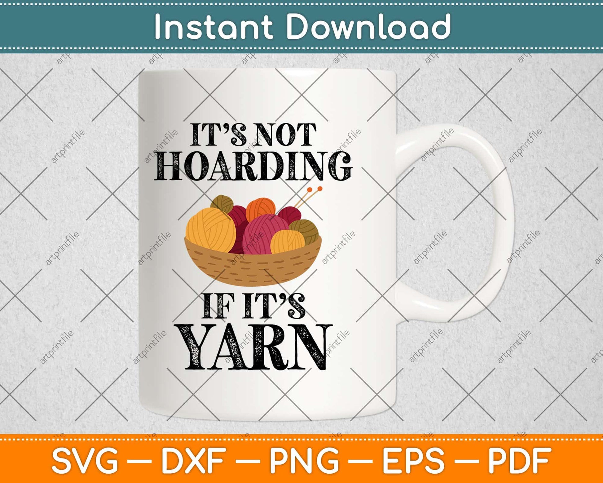 Not Hoarding If Its Yarn Funny Svg Design Cricut Printable Cutting File