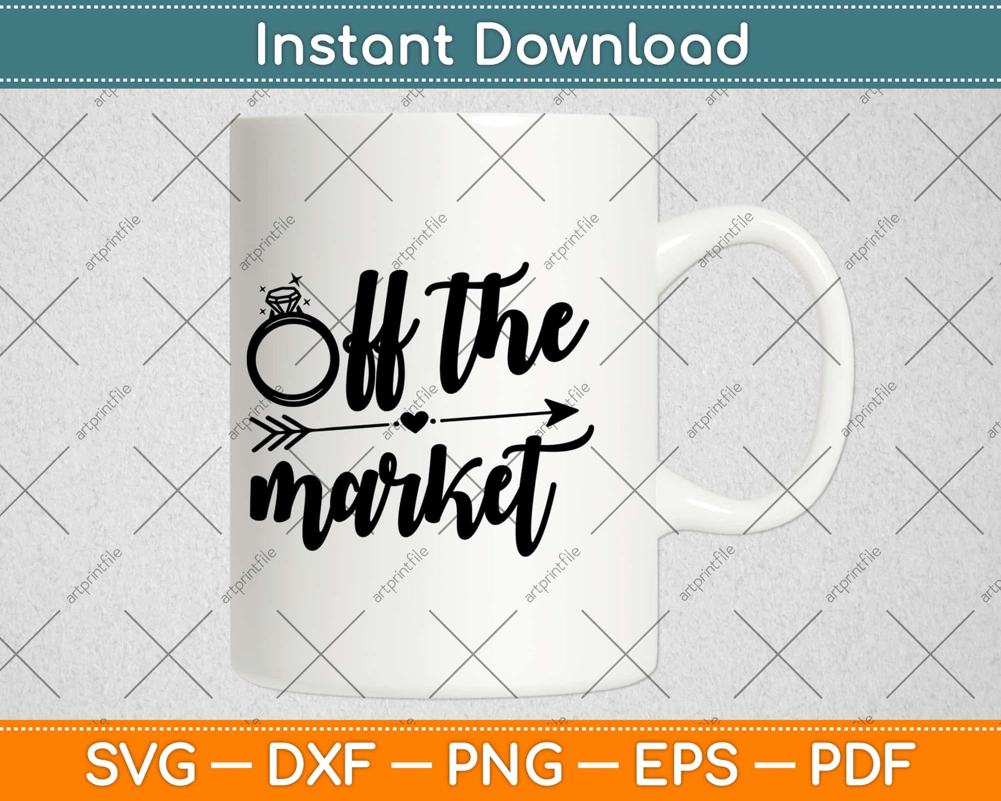 Off The Market Engagement Svg Design Cricut Printable Cutting Files