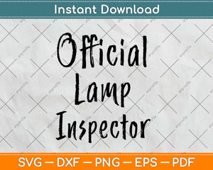 Official Lamp Inspector Moth Halloween Svg Design Cricut Printable Cutting Files
