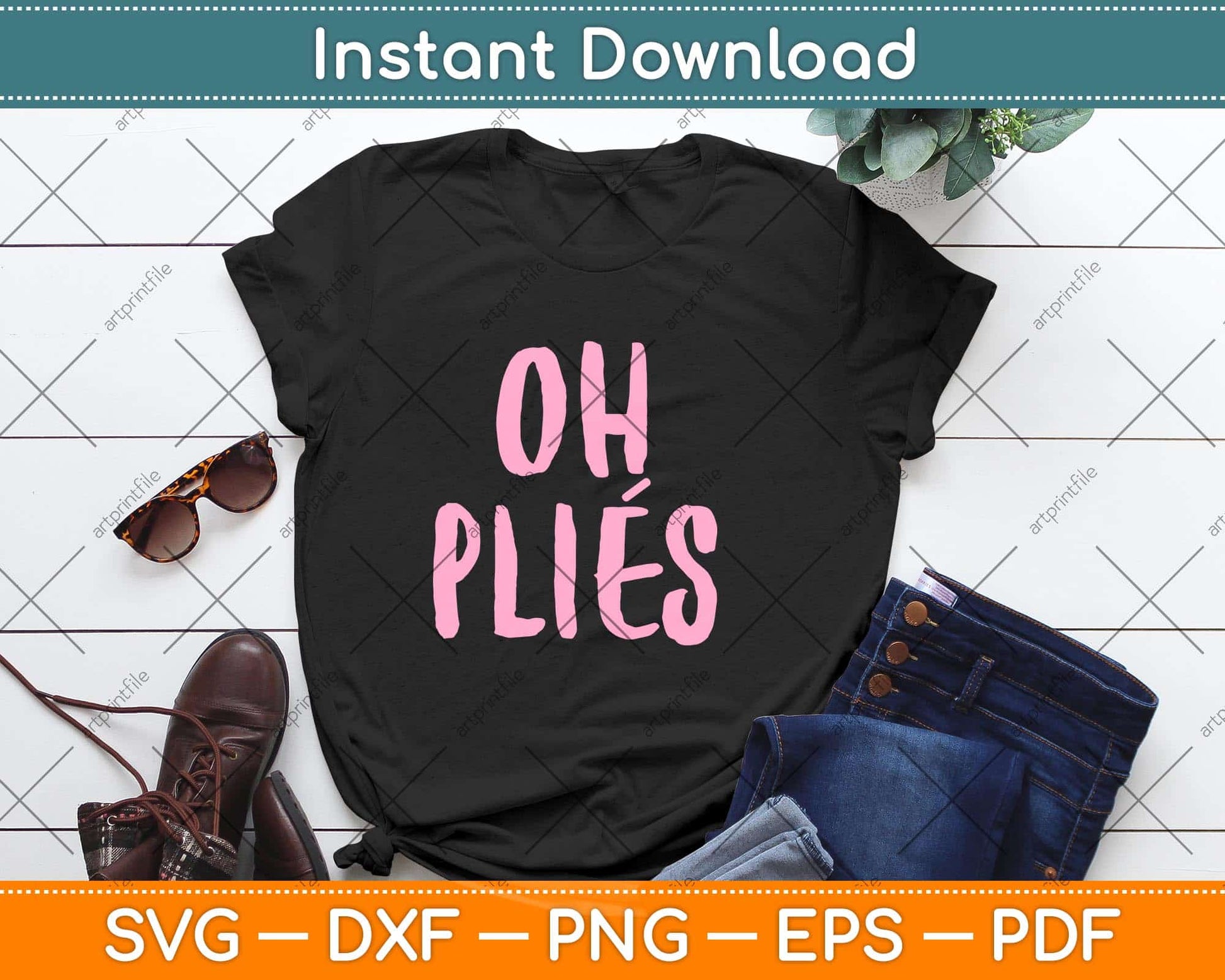 Oh Plies Funny Dance Ballet Dancer Dancing Ballerina Svg Design