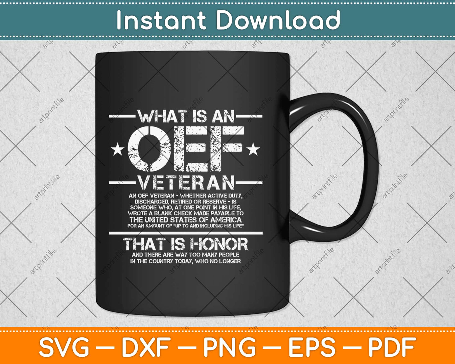 OIF OEF Veteran Definition Iraq Proud Military Army Svg Design Cricut Cutting Files