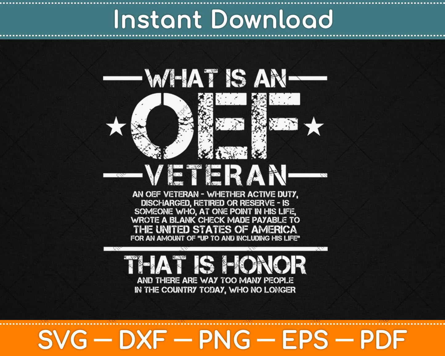 OIF OEF Veteran Definition Iraq Proud Military Army Svg Design Cricut Cutting Files