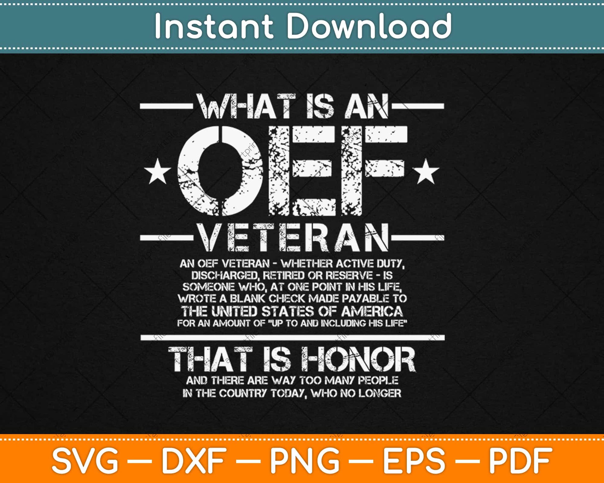 OIF OEF Veteran Definition Iraq Proud Military Army Svg Design Cricut Cutting Files