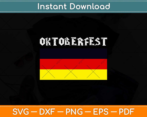 Oktoberfest Germany Flag German Svg Design Cricut Printable Cutting File