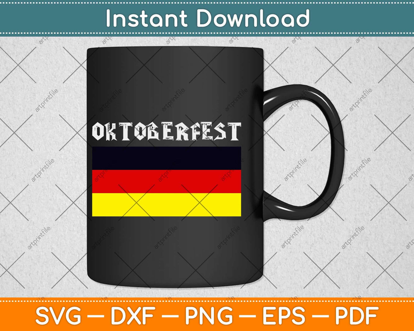Oktoberfest Germany Flag German Svg Design Cricut Printable Cutting File