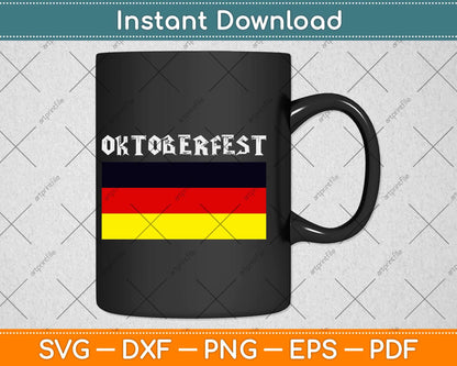 Oktoberfest Germany Flag German Svg Design Cricut Printable Cutting File