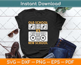 Old School DJ VS New School DJ Svg Png Dxf Digital Cutting File