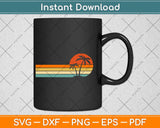 Palm Tree Retro Style Tropical Beach Svg Png Dxf Digital Cutting File